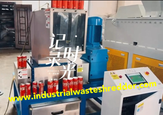 Goede prijs. 304 roestvrij staal Twin Shaft Shredder voor holle flessen, Multifunctionele aluminium blikken Shredder Machine met aangepaste roestvrij staal plaat metalen onderdelen online