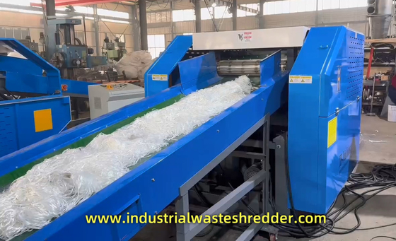 Industriële afval PP garens Monofilament Shredder machine voor PET PP HDPE PA garens,capaciteit 300-2000kg Per Uur,Easy Feeding Chemical Garns Shredder Anti Winding Design,Waste PP Raffia Sacks Shredder